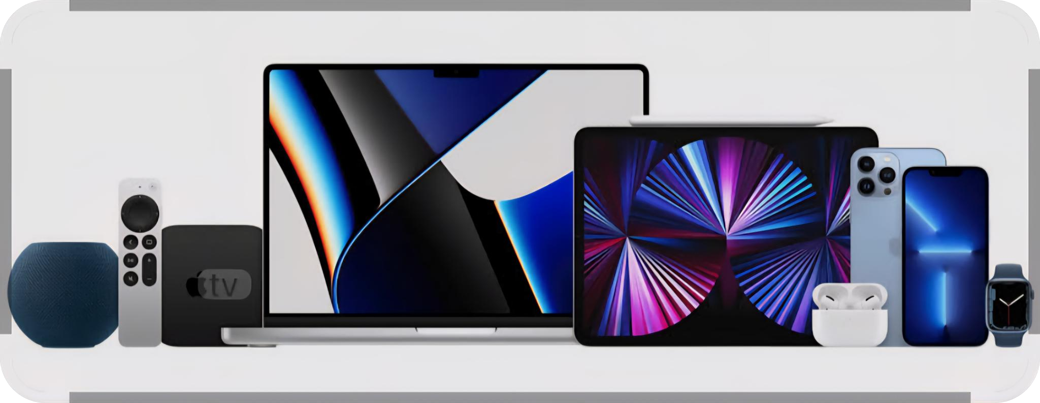 MacBook、iPad、iPhone、Apple WatchなどのApple製品
