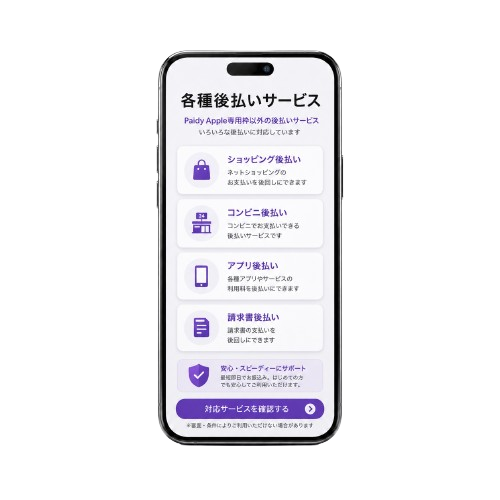 後払いサービスのイメージ